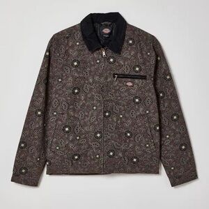 Special edition Dickies floral graphic mandala denim canvas jacket